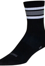 SockGuy SGX Compression  Throwback Black Sock