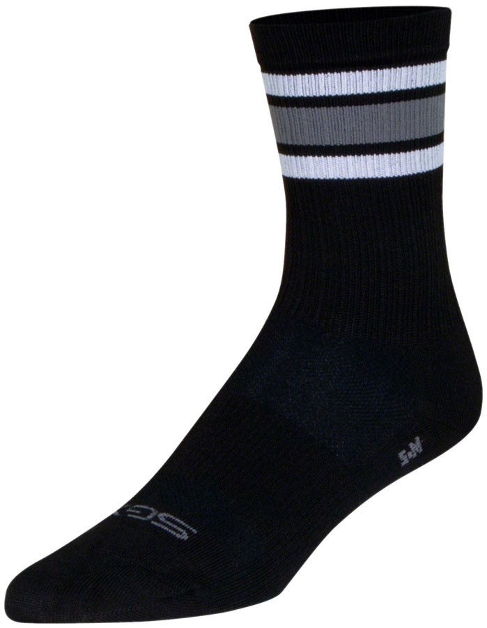 SockGuy SGX Compression  Throwback Black Sock