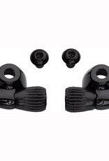 Problem Solvers Downtube Housing Stops with Barrel Adjusters Black