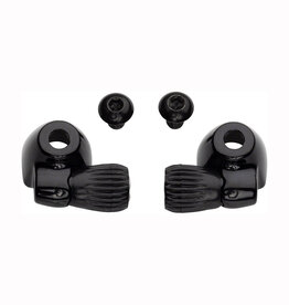 Problem Solvers Downtube Housing Stops with Barrel Adjusters Black