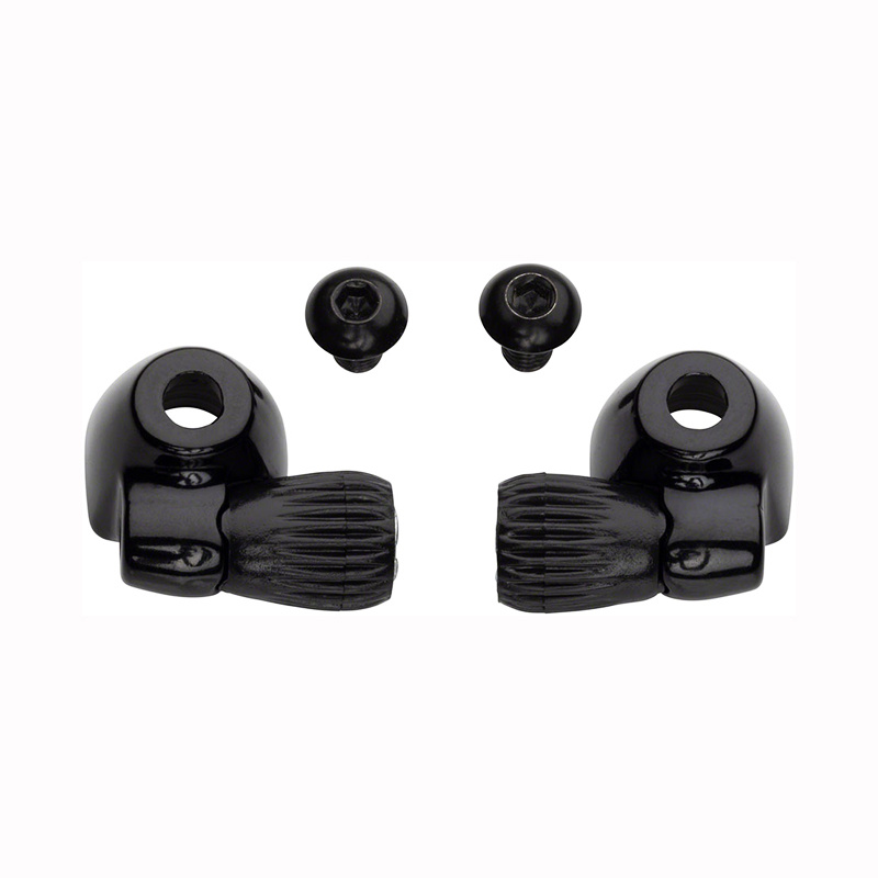 Problem Solvers Downtube Housing Stops with Barrel Adjusters Black
