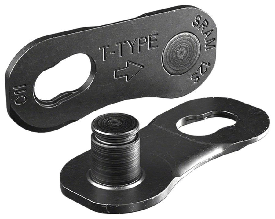 SRAM Eagle T-Type PowerLock Flattop Connector Link - 12-Speed, For Eagle T-Type Flattop Chain Only, PVD Coated, Black,