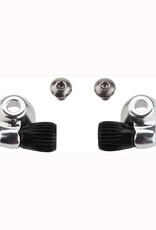 Problem Solvers Solvers Downtube Housing Stops with Barrel Adjusters Silver