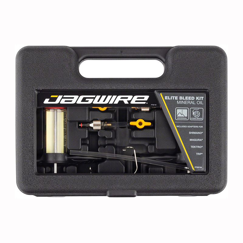 Jagwire Elite Mineral Oil Bleed Kit - Shimano, Magura, Tektro, TRP, Hayes, Adapters Included