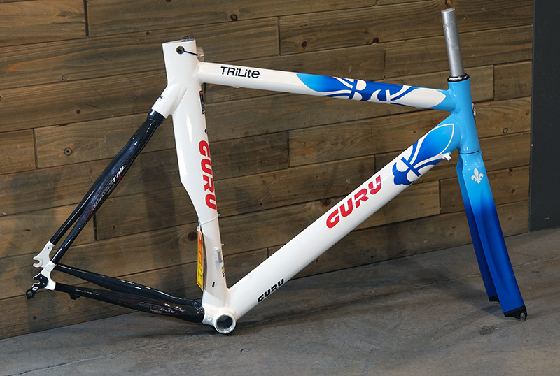 Guru Trilite Frame/Fork blue/white 57cm