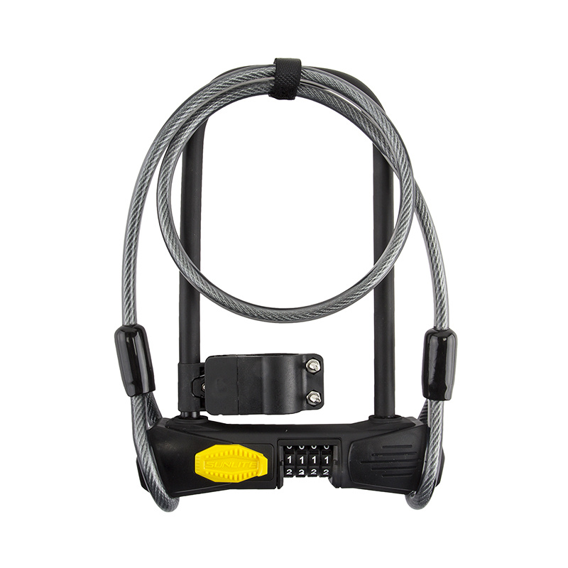 SUNLITE U-Lock Cable Combo 4.5"x9"