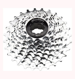 MicroShift G10 Cassette - 10 Speed, 11-28t, Silver, Chrome Plated, With Spider