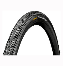 Continental Double Fighter III Tire - 26 x 1.9, Clincher, Wire, Black, 66tpi