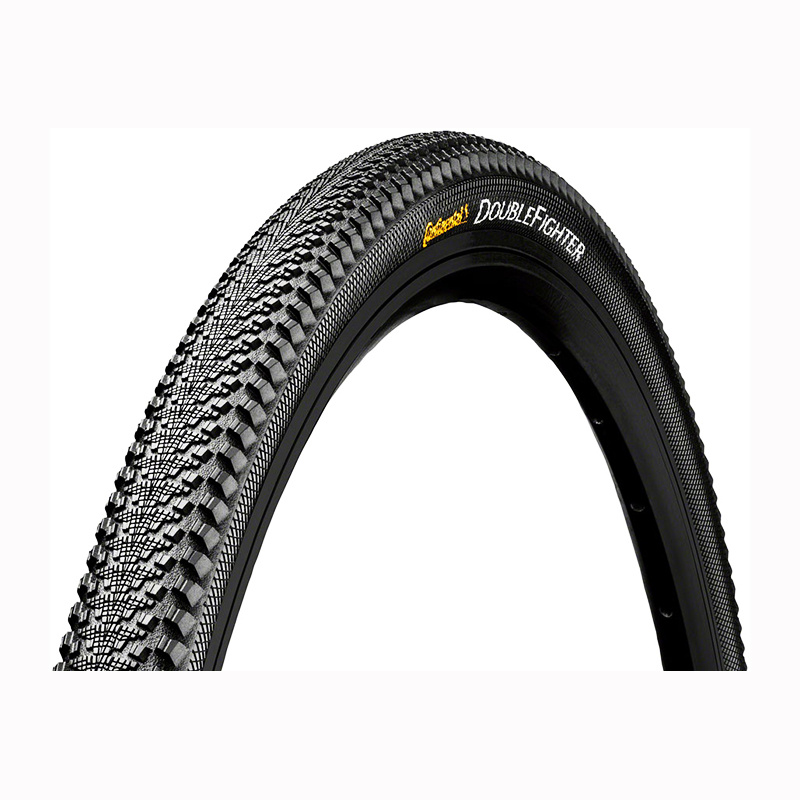 Continental Double Fighter III Tire - 26 x 1.9, Clincher, Wire, Black, 66tpi