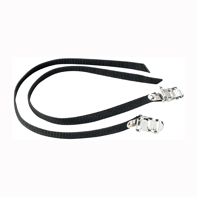 Dimension Nylon 450mm Basic Toe Straps, Black, Pair