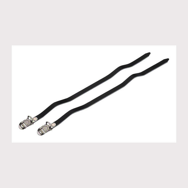 MKS Leather Toe Straps 420mm Long Black