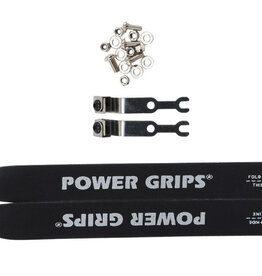 Power Grips Strap Set, Black, Pair