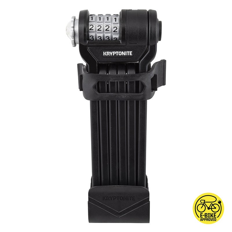 Kryptonite Keeper 585 Combo Folding Lock: Black, 85cm, 3mm