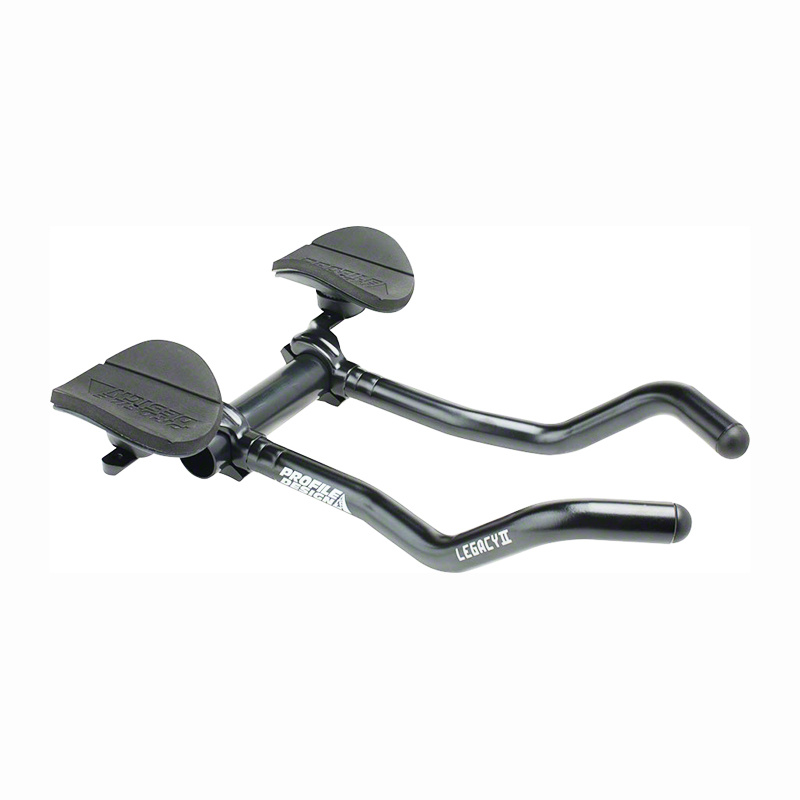 Profile Design Legacy II Aluminum Aerobar: with ZB Bracket and Venturi Armrest, Matte Black