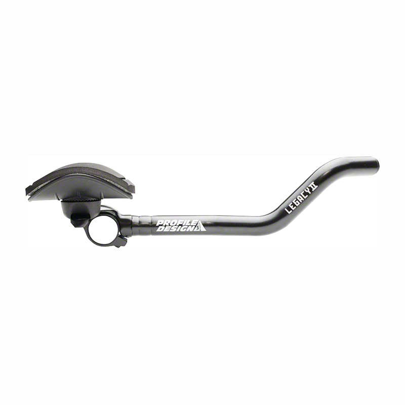 Profile Design Legacy II Aluminum Aerobar: with ZB Bracket and Venturi Armrest, Matte Black