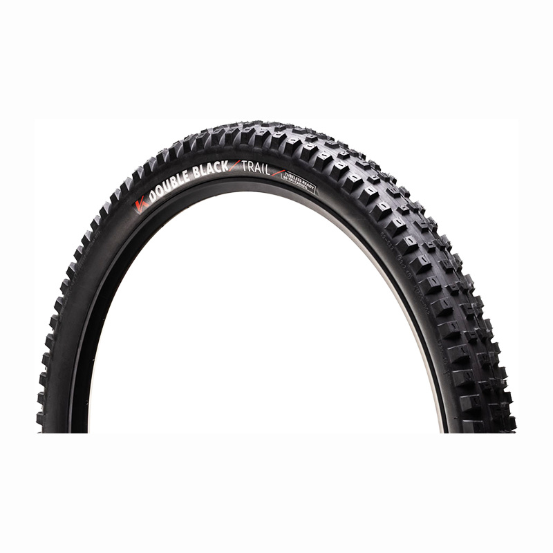 Kenda Double Black Tire - 27.5 x 2.40, Tubeless, Folding, Black, Trail, Dual Layer, K-Series