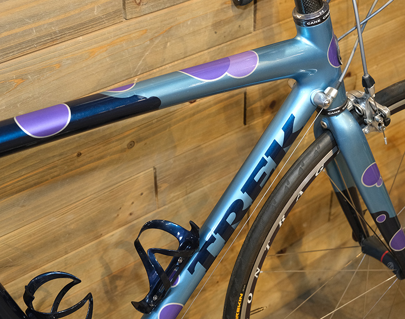 Trek Preowned OCLV Road Bicycle 54cm Blue Custom Paint