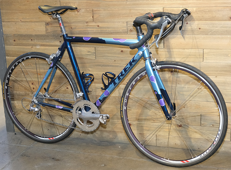 Trek Preowned OCLV Road Bicycle 54cm Blue Custom Paint