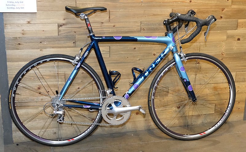 Trek Preowned OCLV Road Bicycle 54cm Blue Custom Paint