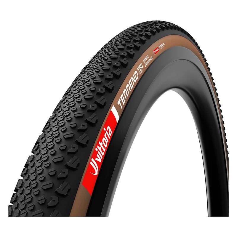 Vittoria Terreno T50 Gravel Endurance Tire TLR Black/Brown G2.0 - 700 x 45