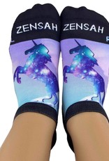 Zensah Zensah Print Sock No Show Unicorn Purple/Green