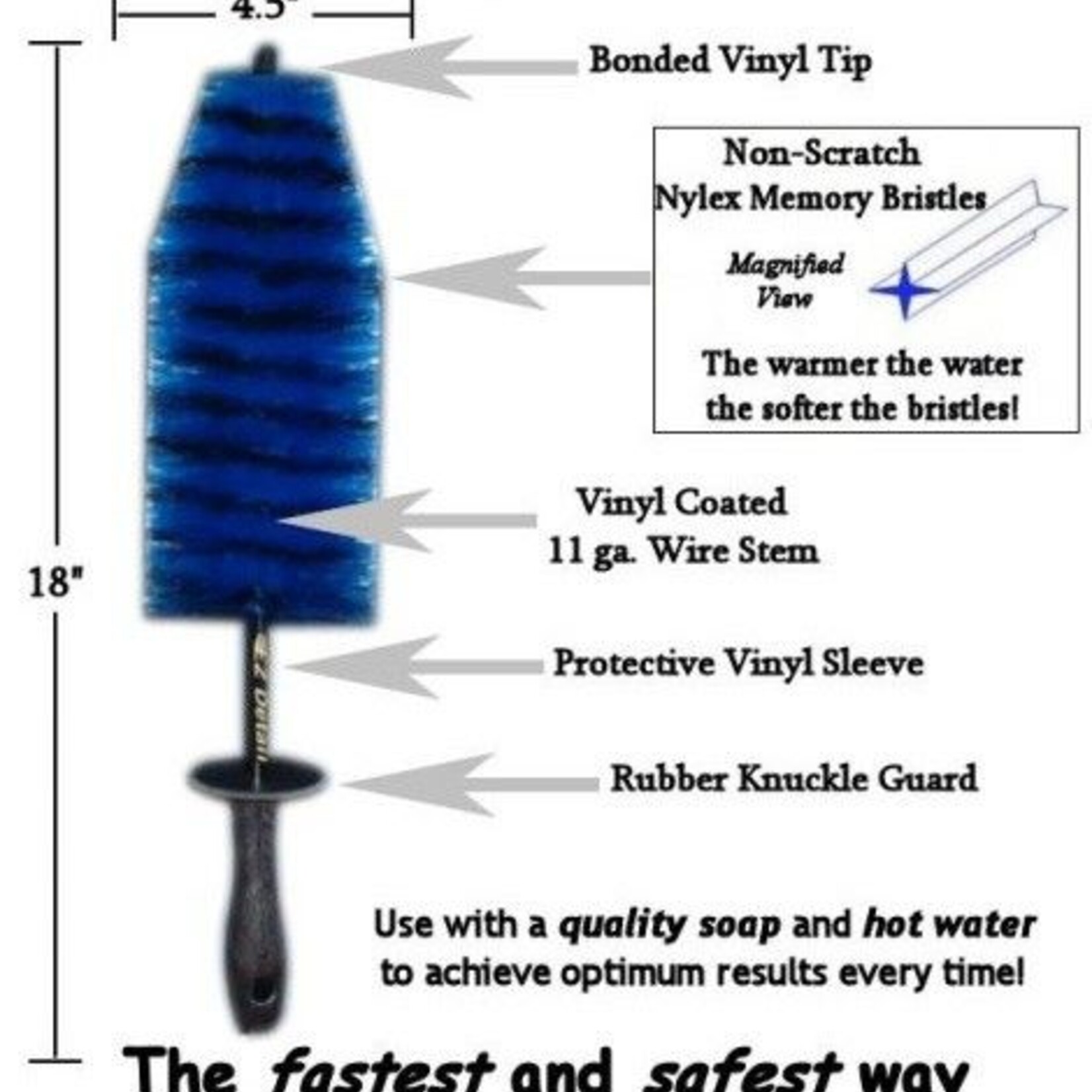 EZ Detail Wheel Brush Big