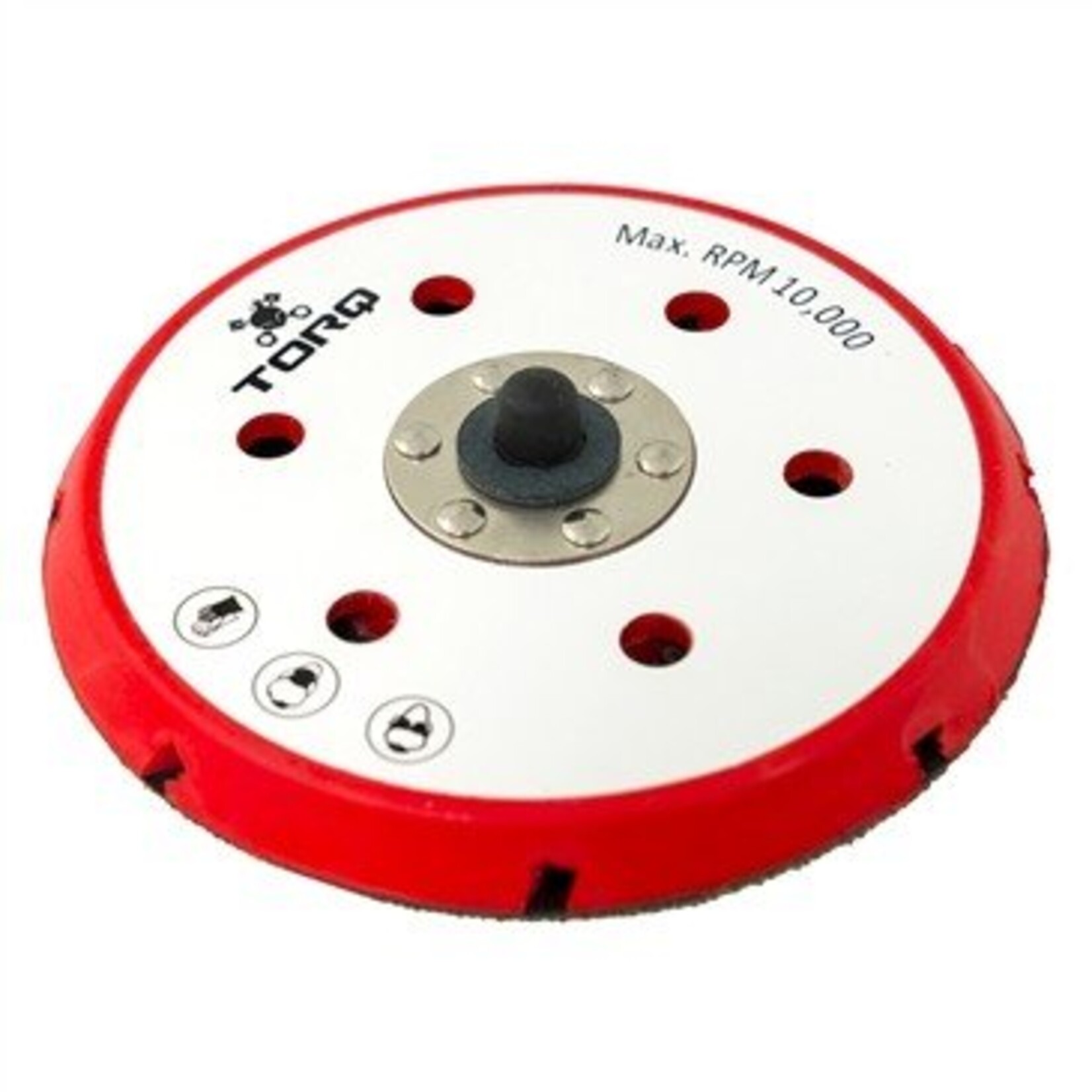 TORQ R5 Dual Action Red Backing Plate 6 in.