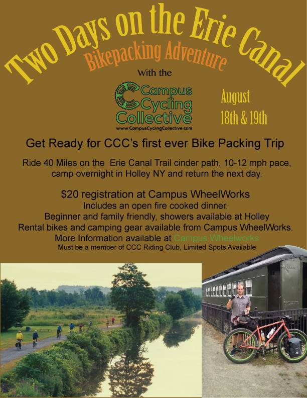 Erie Canal Bikepacking Trip 8/18-8/19!