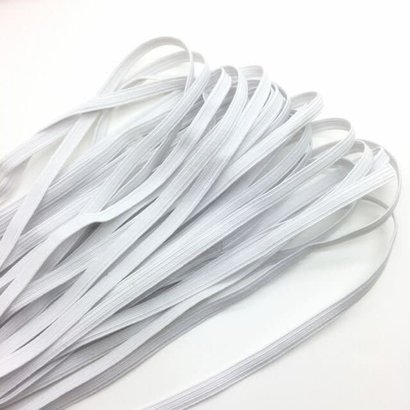 White Elastic 1/4 inch - 20 yards