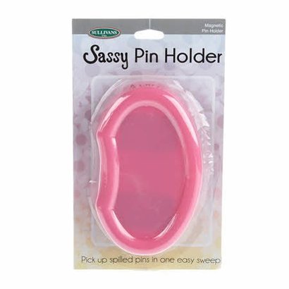 Checker Sassy Pin Holder Pink