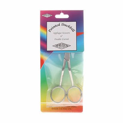 Checker Havels Double Pointed Duckbill Applique Scissors 6in