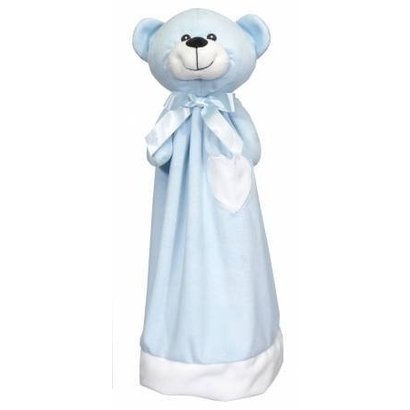 Checker Blankey Buddy Bear Blue 20in