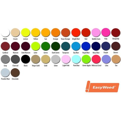 Siser EasyWeed 15" x 12" sheets (305°F 10-15 seconds)