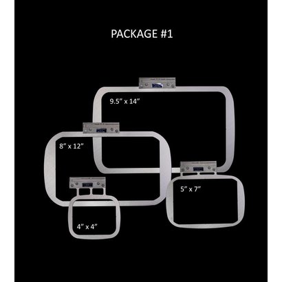 Durkee EZ Frame Single Needle PKG #1 Includes One (1) Each : 9.5" x 14", 8" x 12", 5" x 7", 4" x 4" frames