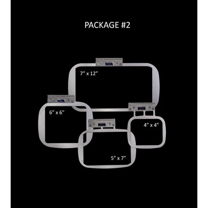 Durkee EZ Frame Single Needle PKG #2 Includes One (1) Each : 7" x 12", 5" x 7", 6" x 6", 4" x 4" frames