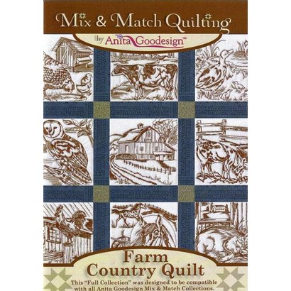 Anita Goodesign Full Collections: Farm Country Quilt