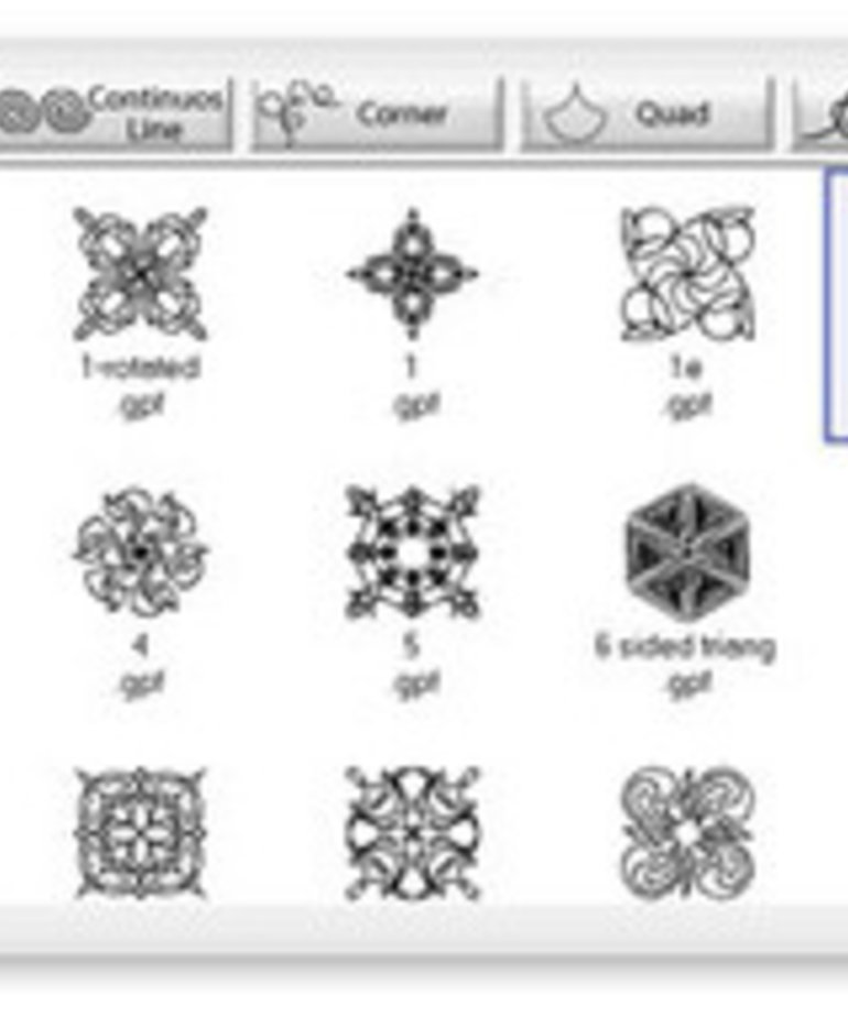 Grace Quilters Creative Design PRO Quilting Software by QuiltCAD +True Type Fonts, USB Stick