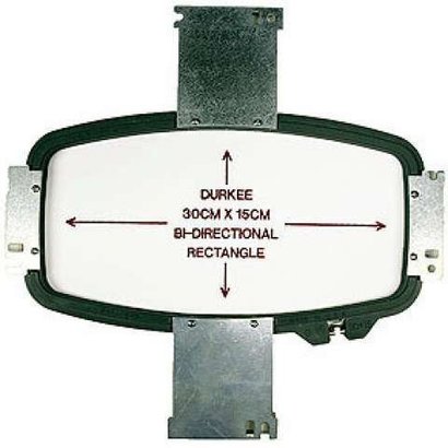 Durkee Durkee 11.75 X 6 (30cm x 15cm) Rectangular Bi-Directional Hoop, 400MM Needle Spacing, Meistergram Compatible