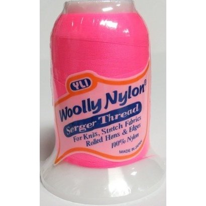 Checker Woolly Nylon Thread 1000m 292 Hot Pink