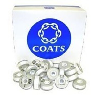 Coats Coats Polyester Astra L-120 Prewound Bobbins White - 10 pack