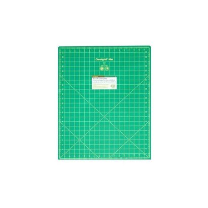 Checker Cutting Mat Omnigrid Green with Yellow Grid 18in x 24in