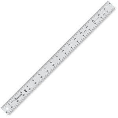 Fairgate Fairgate 48" English Rule. Fairgate rules and scales are manufactured from the highest quality hard, tempered aluminum to provide years of reliable service. These precision tools resist breaking and they are light for comfortable use and easy portabi