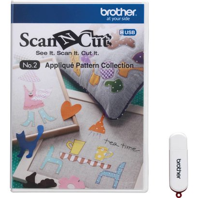 Brother No. 2 Applique Pattern- 50 designs come on a CD with the purchase of the cutting machine CM550DX