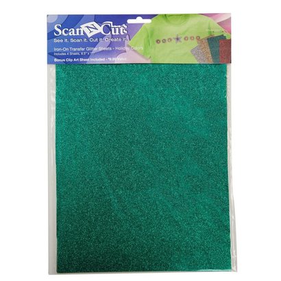Brother Iron-on Sheet - Glitter Holiday 4 Color