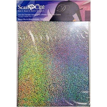 Brother Iron-on Sheet - Glitter Holographic 4 Color