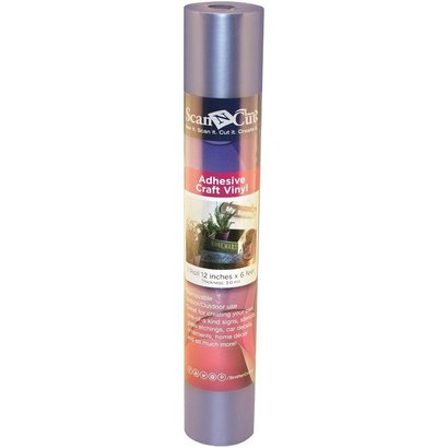 Brother 6 FT ROLL- SILVER ADHESIVE CRAFT VINYL