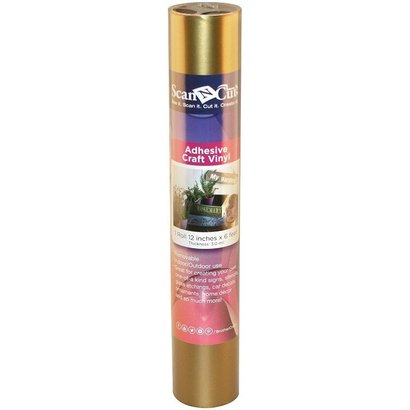 Brother 6 FT ROLL- GOLD ADHESIVE CRAFT VINYL