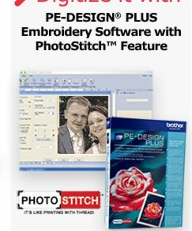 Brother Photo Stitch Bundle. Includes Flip Pal + PEDPLUS + EFT10PKG