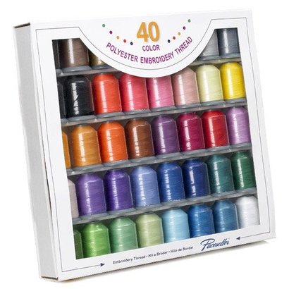 Brother 40 Color Polyester Thread Set