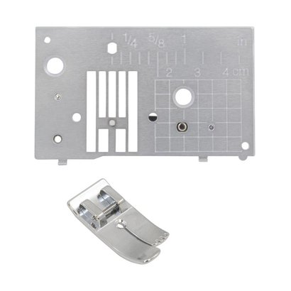 Brother Straight Stitch Foot and Straight Stitch Needle Plate for 4500D/Inno-vis 4000D, 2500D, 1500D, QC1000, NX2000
